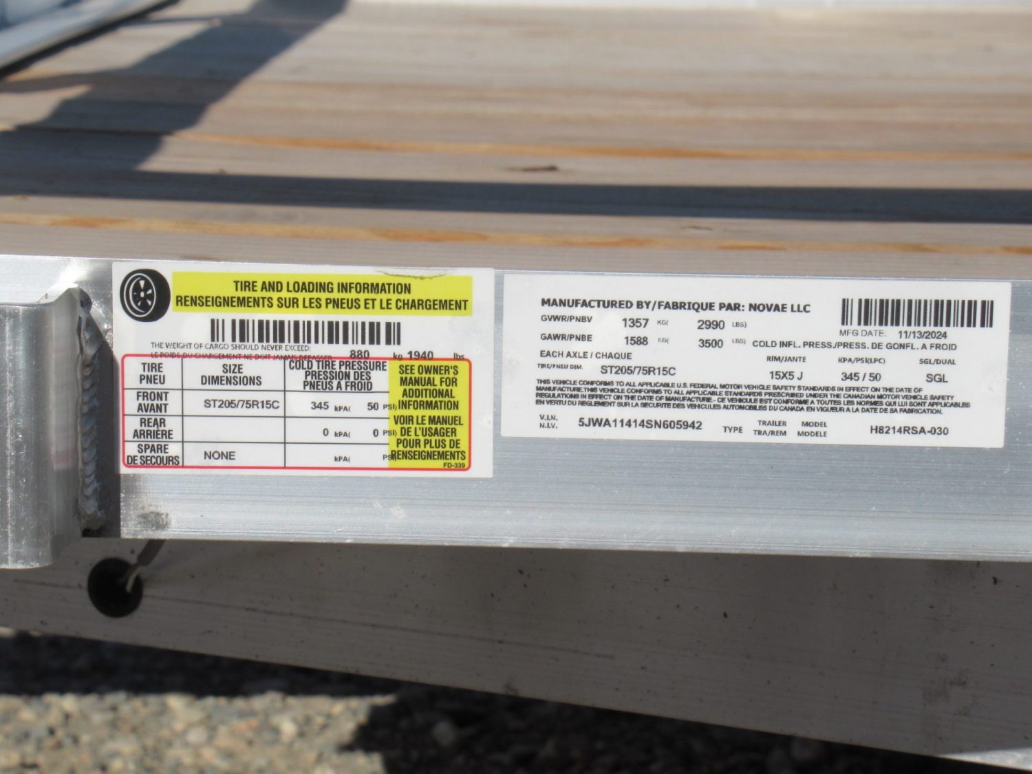 *NEW* 2025 H&H 82″x14′ Aluminum Railside 3k *$94/Month OAC $0 Down*