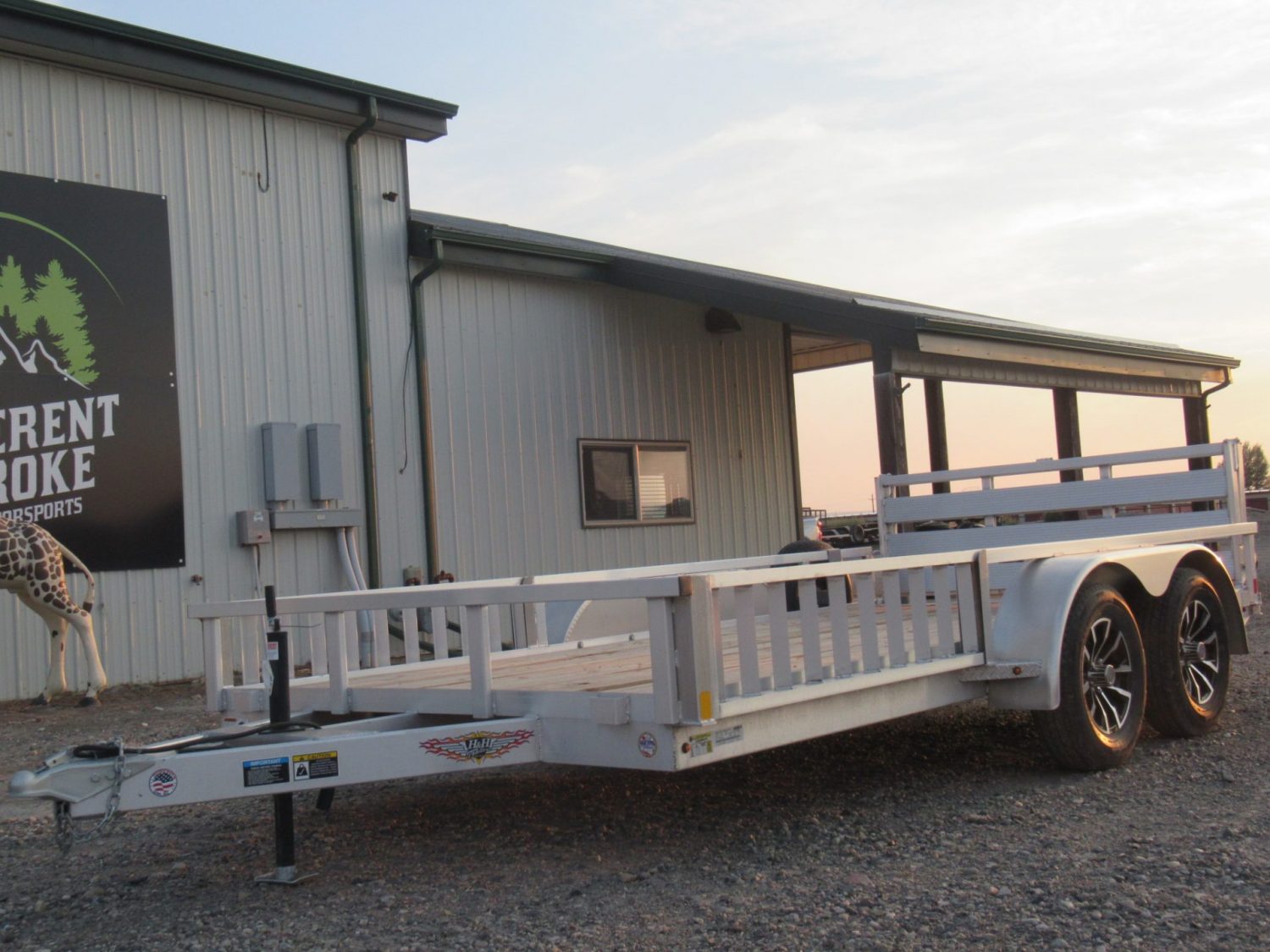 2025 H&H 82″x14′ ATV Utility Tandem 7k Aluminum *NEW* *$133/Month OAC $0 Down*