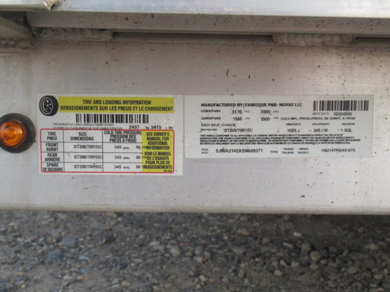 2025 H&H 82″x14′ ATV Utility Tandem 7k Aluminum *NEW* *$133/Month OAC $0 Down*