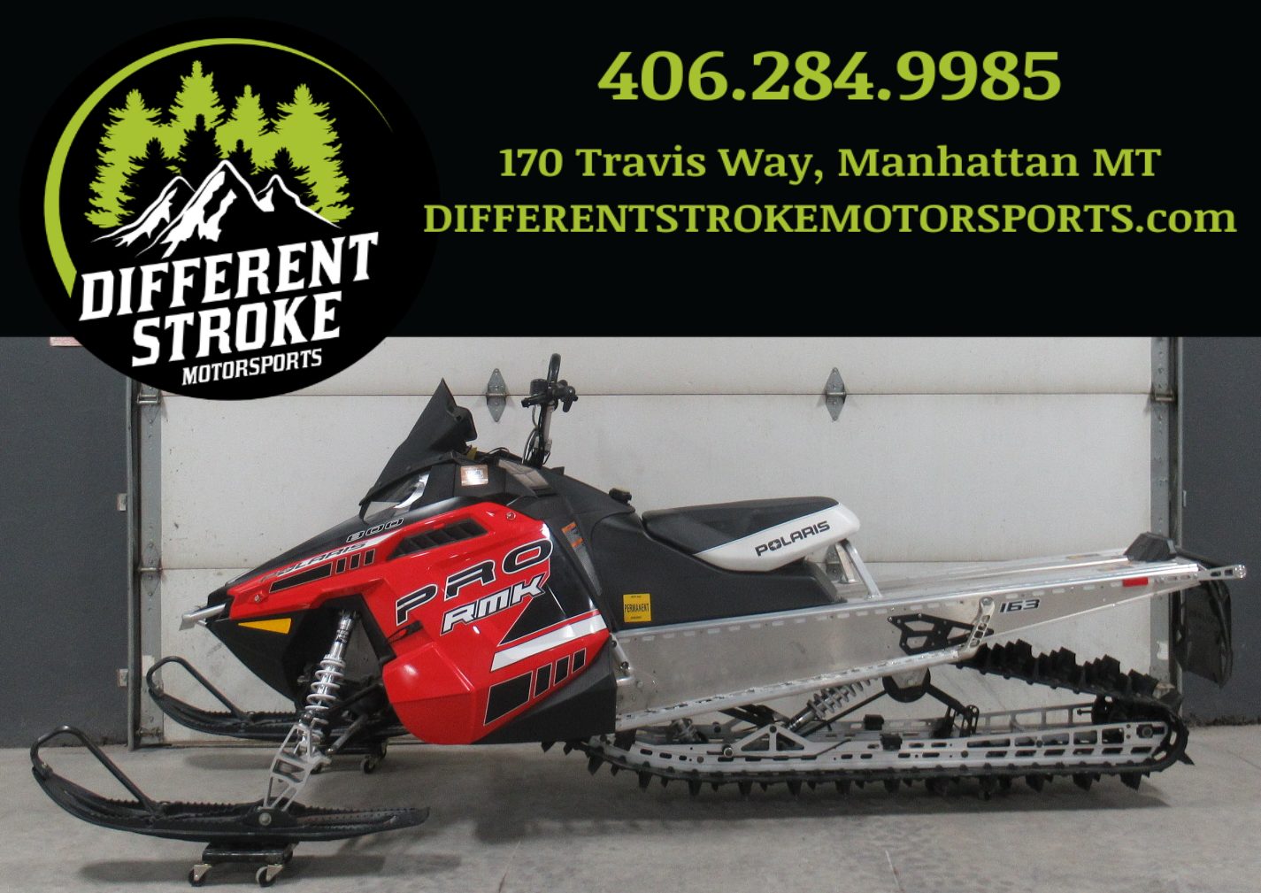 2014 Polaris RMK Pro 800 163″x2.4″ *304 Miles!* *Electric Start*