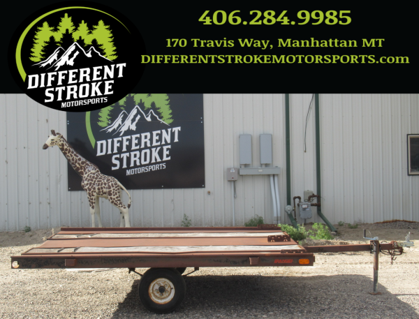 1988 Range 7’5″x12’2″ Place Tilt Bed Steel Sled Trailer!!!