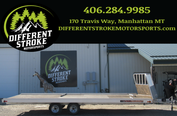 2011 Aluma 101″x22′ Aluminum Tandem Snowmobile Trailer